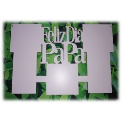 FELIZ DIA PAPA 29X15CM 2022