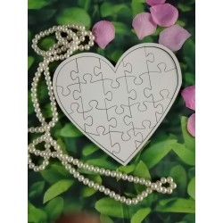 PUZZLE CORAZÓN CON FONDO Y...